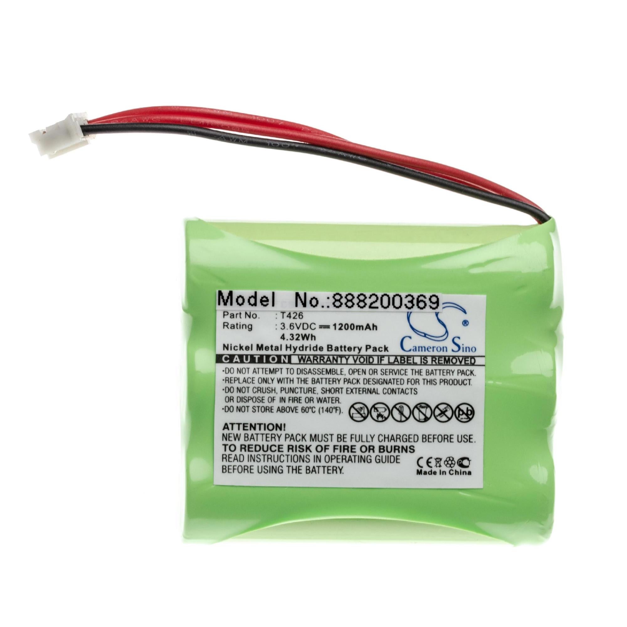 Batterie Ni-Mh 3.6V 80mAh 3 Picots