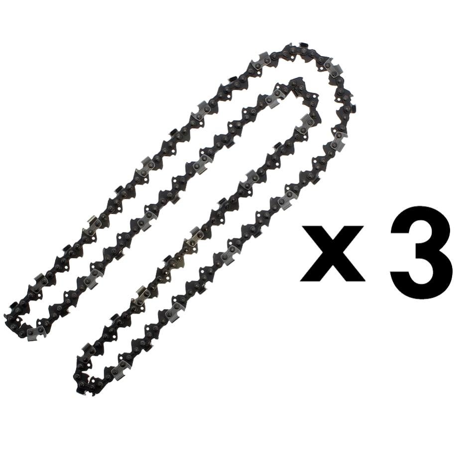 Lot de 3 chaînes 85 maillons pour tronçonneuse Leroy Merlin