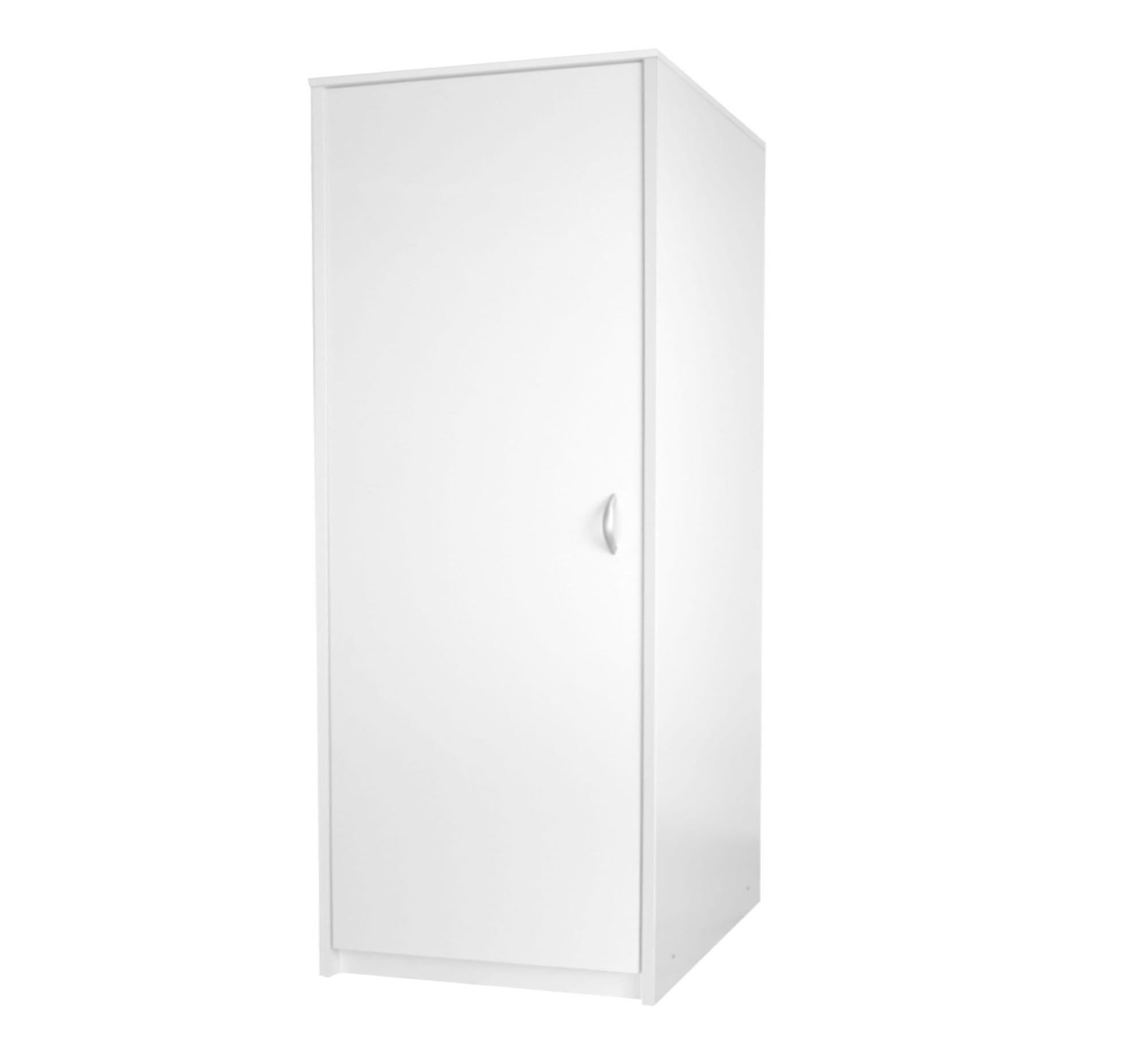 HARMONY Armoire 1 porte 2 étagères + tringle 45x55x193 cm
