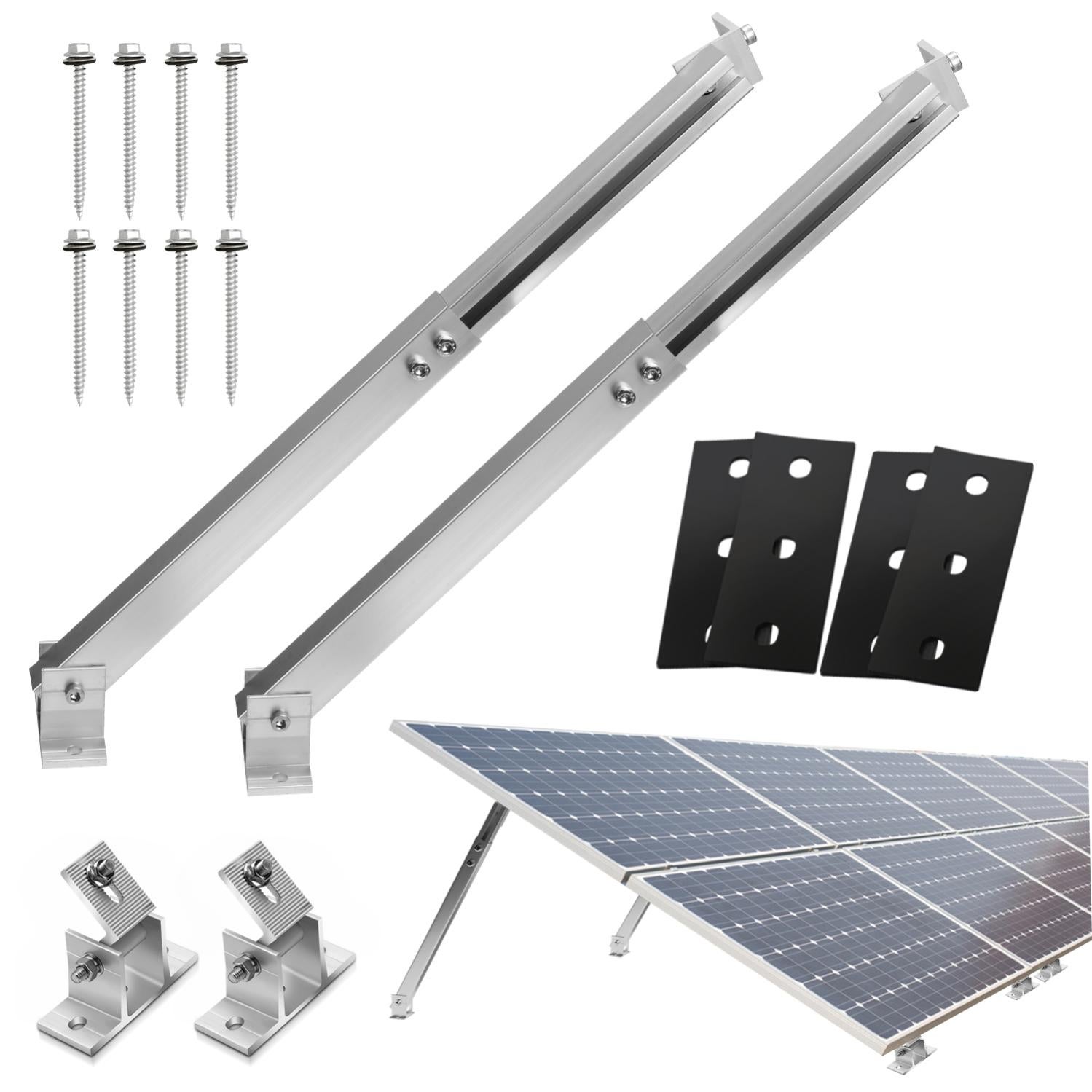 Kit de Fixation 9 panneaux solaires pour toit en tôle
