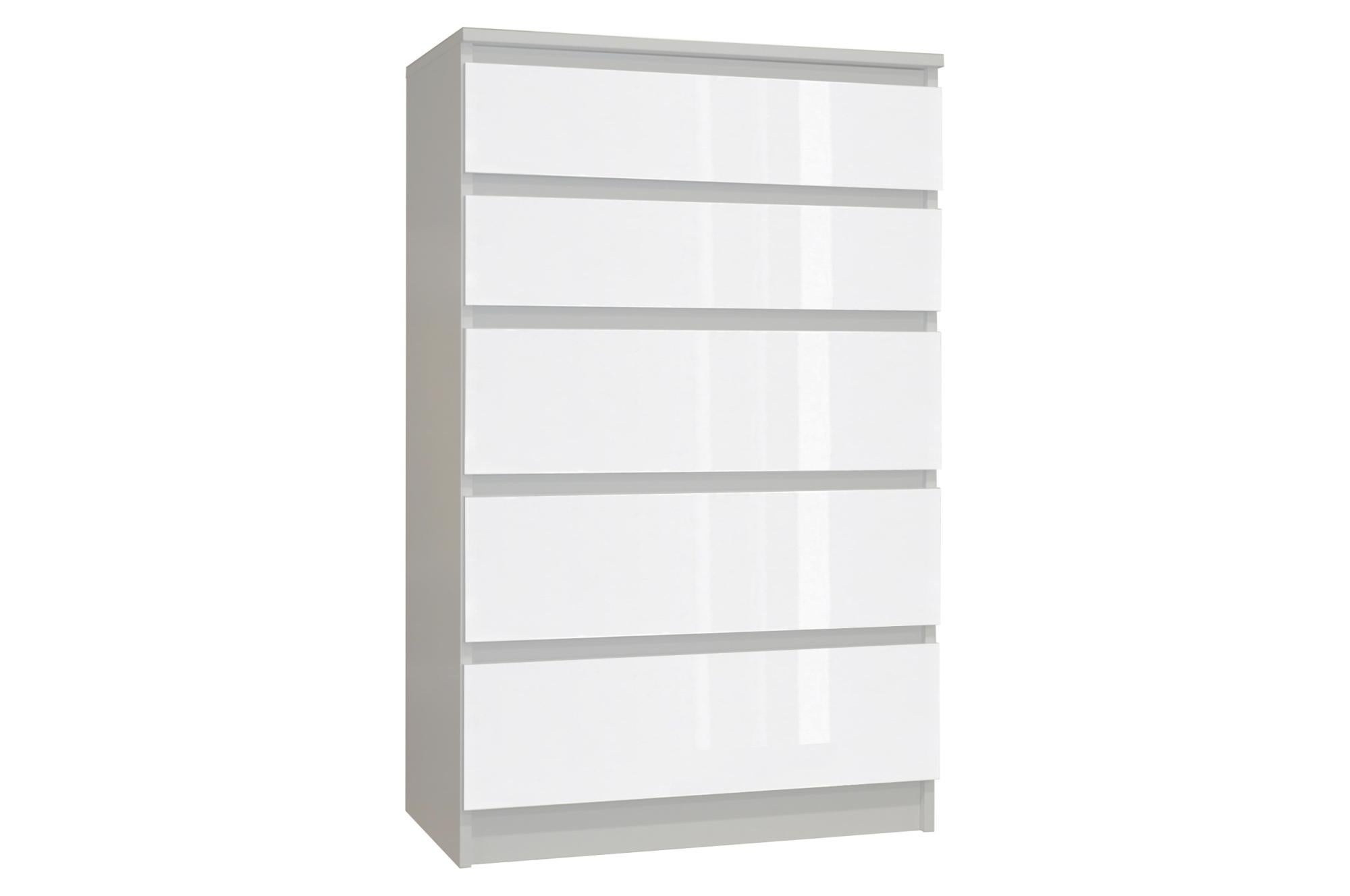 CLEO Commode de chambre 5 tiroirs Dimensions 60x35x112.5 cm