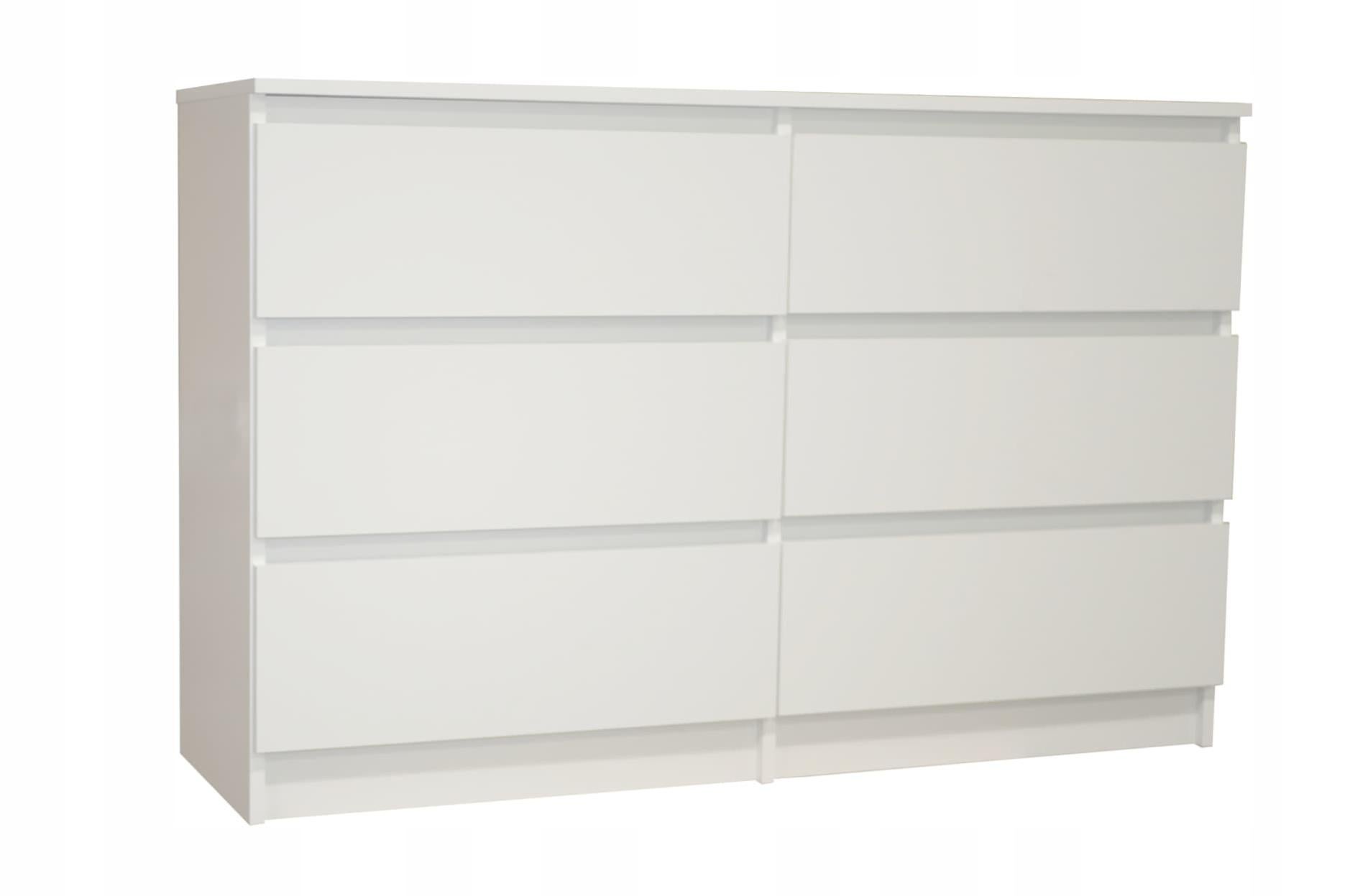 CLEO Commode de chambre 6 tiroirs Dimensions 120x35x77.5 cm