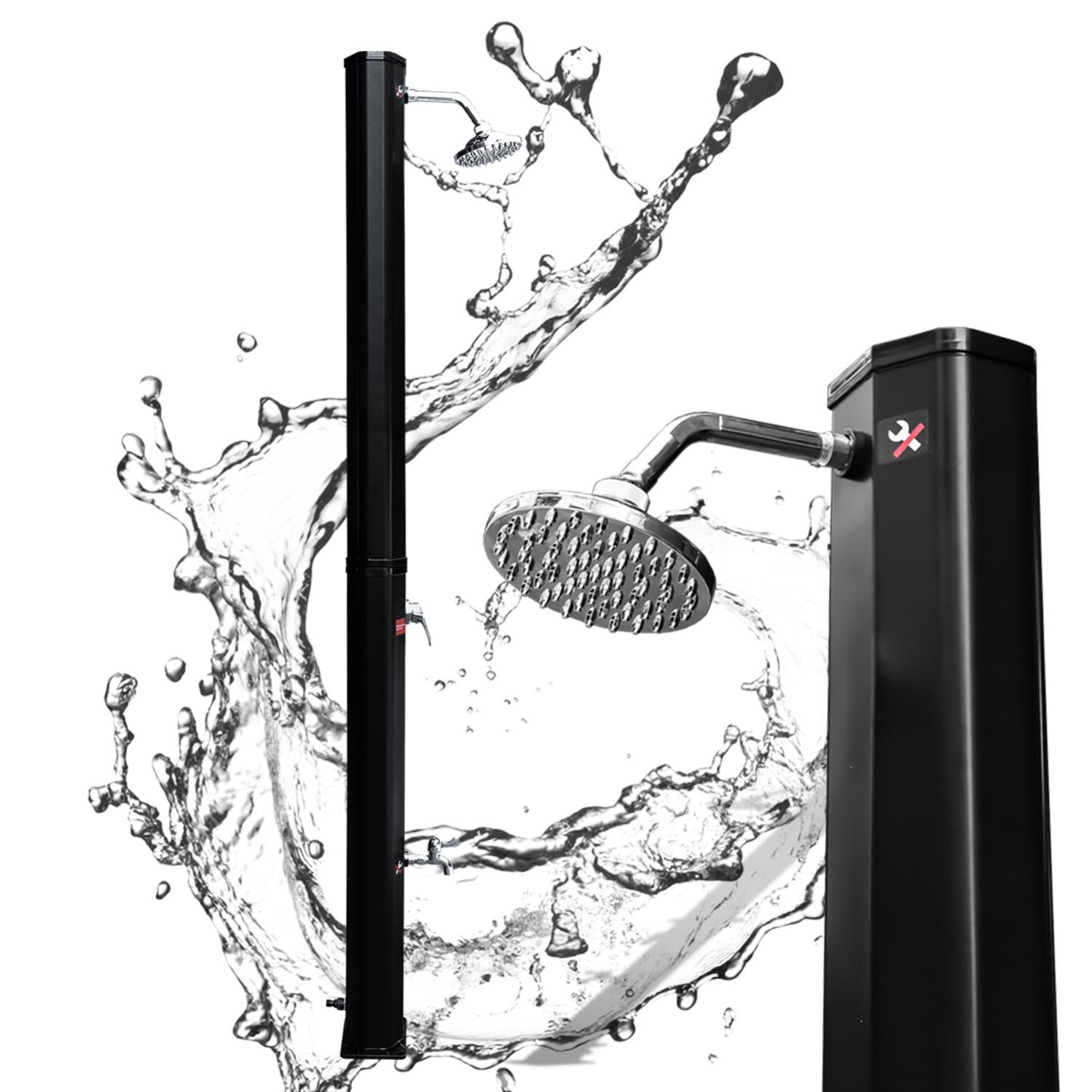 Douche solaire 20L Douche de jardin Douche de piscine Douche de camping Douche extérieure Avec