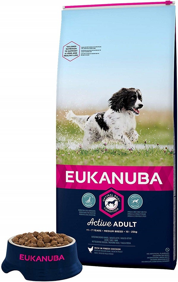 Eukanuba Croquette Pour Chien Adult Medium Poulet 15kg | Leroy Merlin