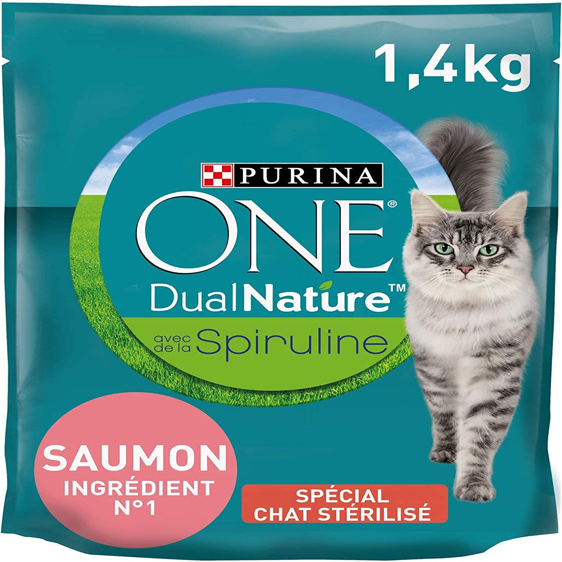 PURINA : One - Croquettes pour chats stérilisés au saumon et blé -  chronodrive