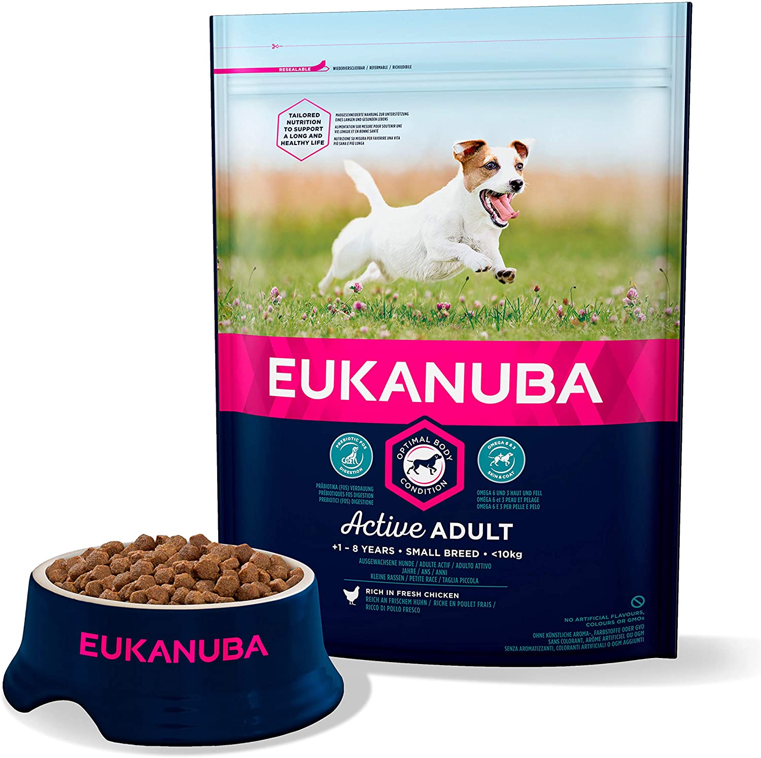 Eukanuba Croquette - Chien Adult De Petite Race - Poulet 3kg | Leroy Merlin