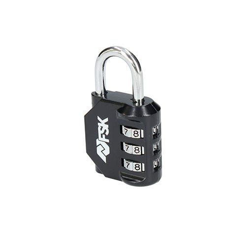 Candados de seguridad para puerta de oficina, color negro, con 3 llaves,  combinación de candados