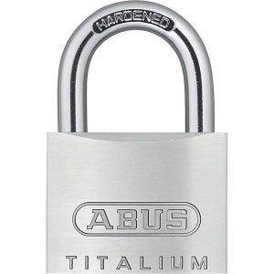 ABUS, Lucchetto a cilindro, 54TI/40 Lock-Tag, conf da 12 pz, argento