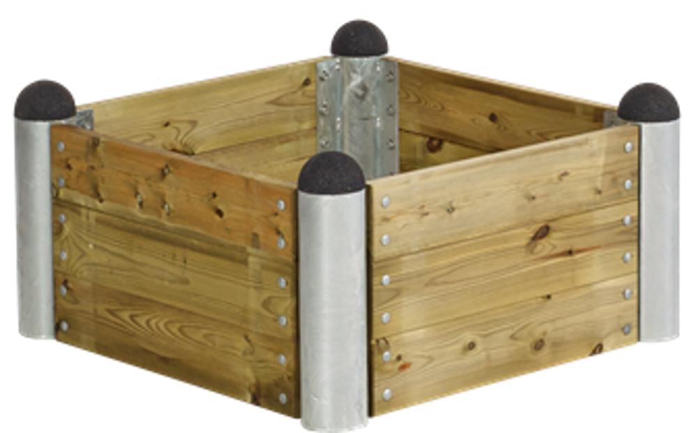 Fioriera quadrata in legno 50x50 cm, altezza 34 cm | Leroy Merlin