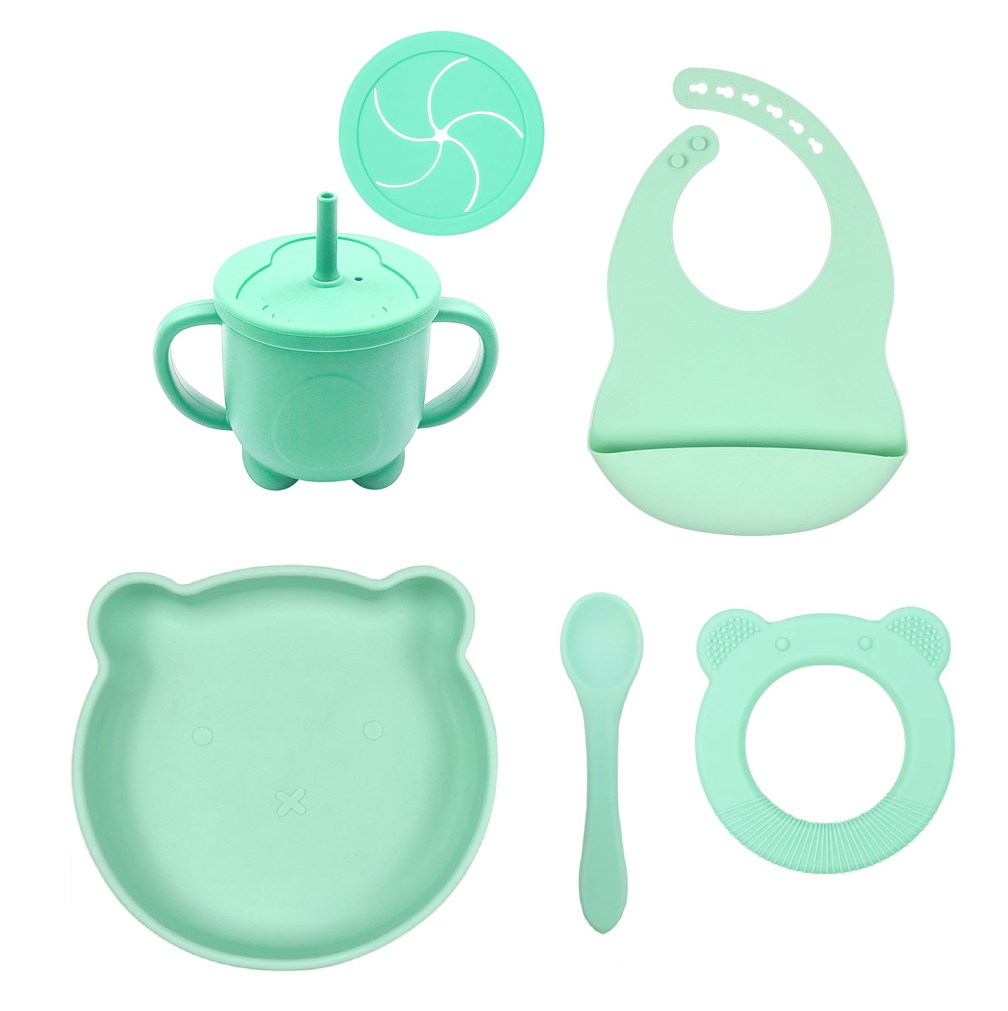 Set Taza Vaso De Silicona Para Bebe Azul - Deal Store: Tu tienda de  descuentos Online