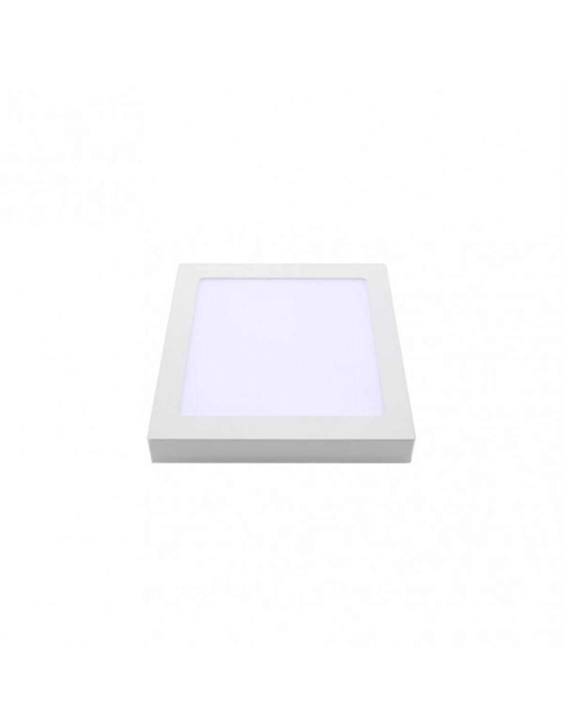 Downlight superficie toba 12w 6500k blanco cuadrado 1080lm 3 5x17x17 cm