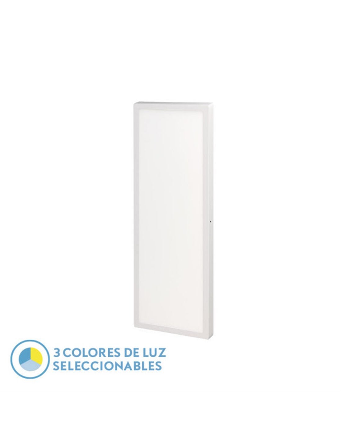 Panel llano 72w 3000k-4000k-6500k 3 8x30x90 cm blanco 7200lm