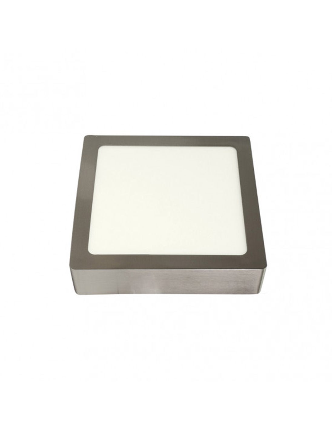 Downlight superficie toba 18w 4000k niquel cuadrado 1530lm 3 5x22 5x22 5 cm