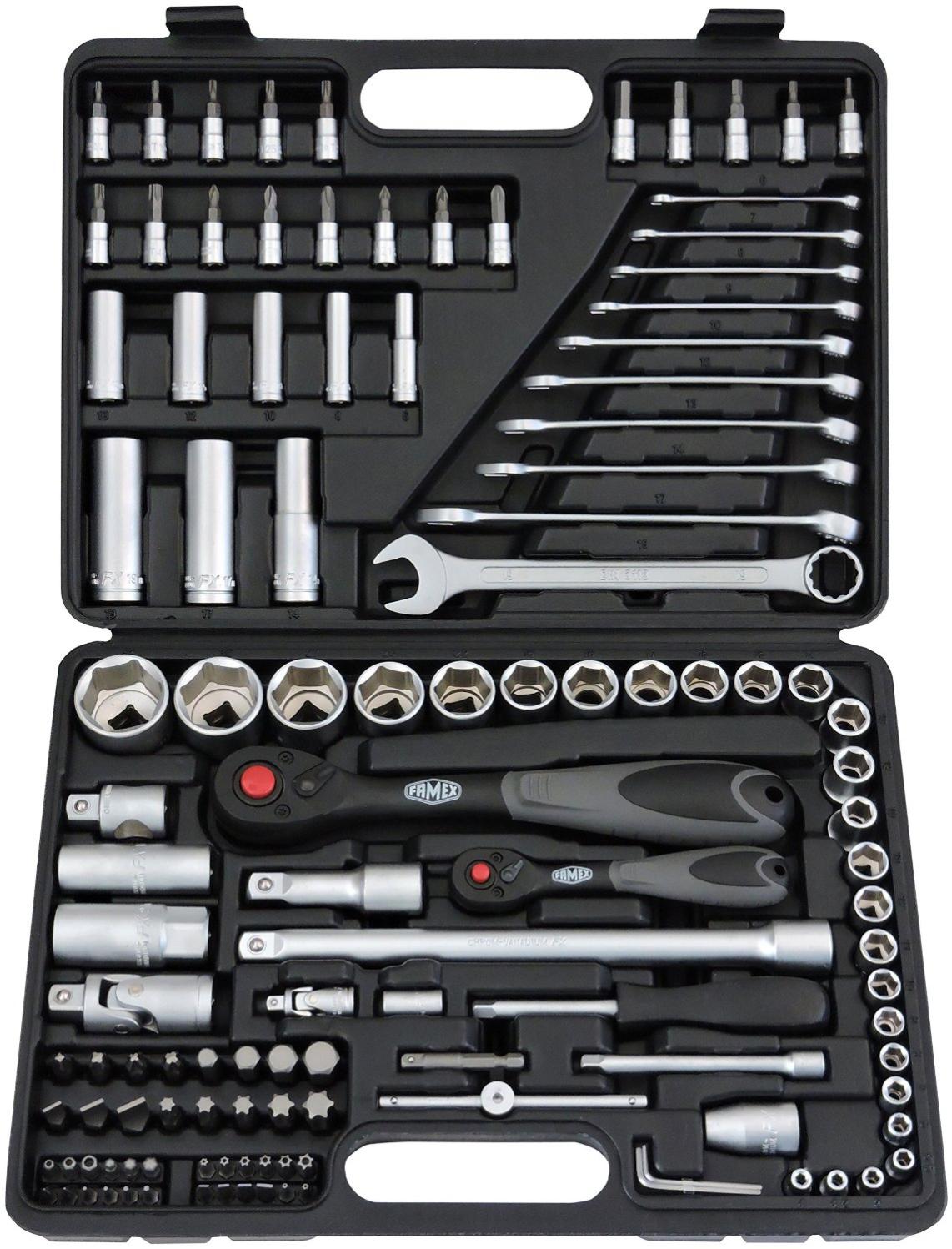 Set 19 Chiavi A Bussola Per Gallo - 8-32 Mm, Acciaio Cromo-molibdeno, Per Cricchetto 3/8" E 1/2"