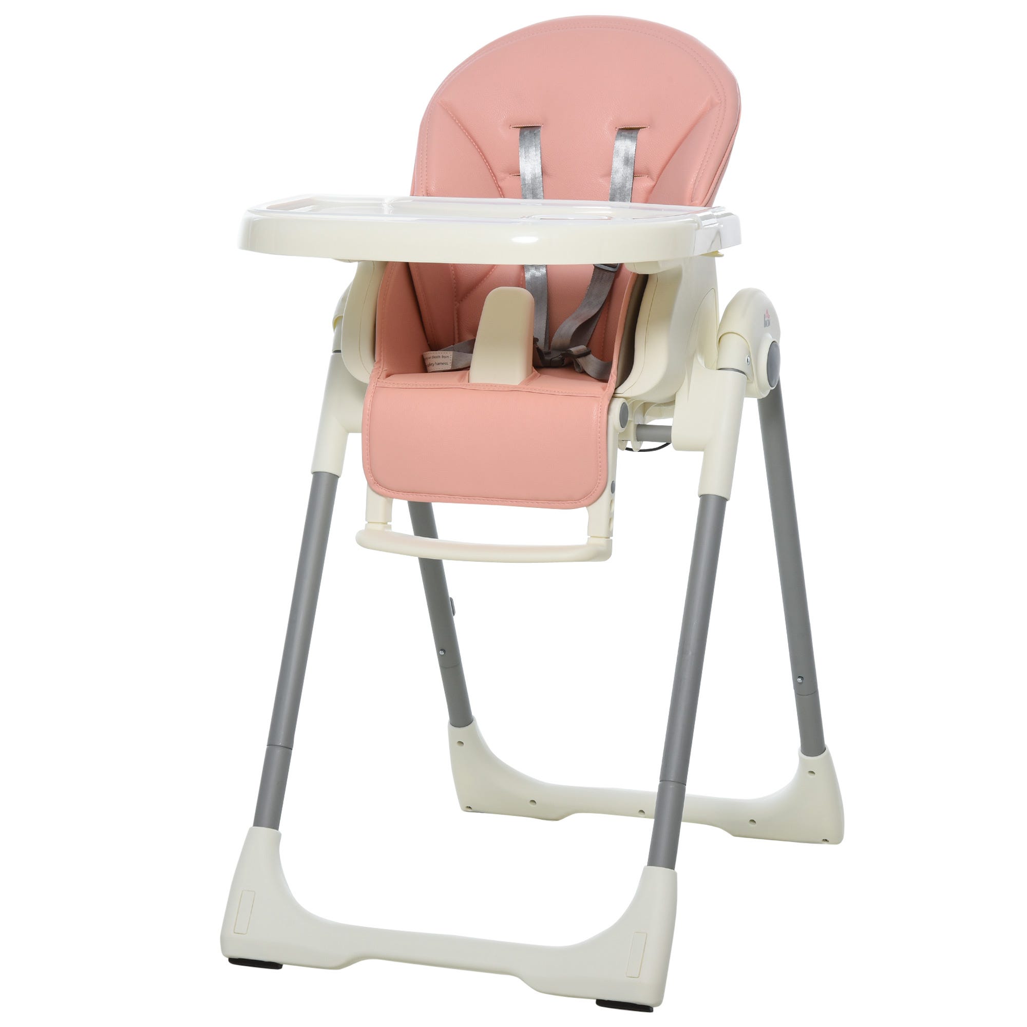 Cadeira Alimentação Bebe Reclinável Papa E Soneca Rosa +6m