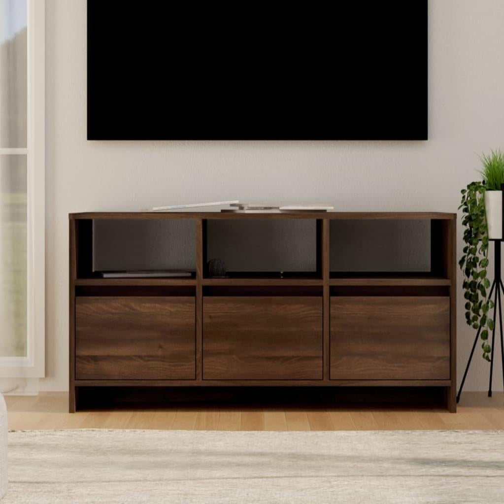 Mobile Porta TV Rovere Marrone 80x34x36 cm in Legno Multistrato 815497