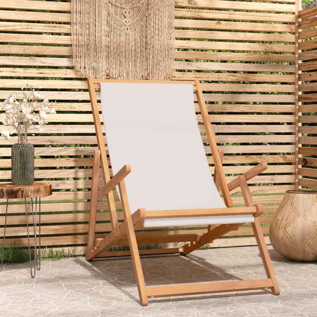  LEIYAN Silla de playa plegable de madera, silla de