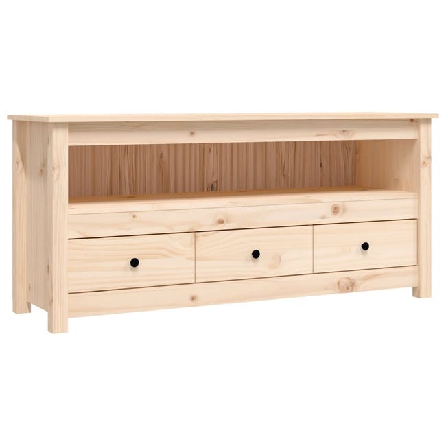 Mueble de TV de madera maciza de pino cm | Merlin