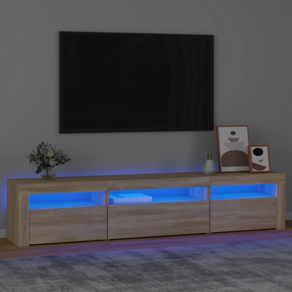 Mobile Porta TV con Luci LED Bianco 120x35x40 cm – SDMhomestore