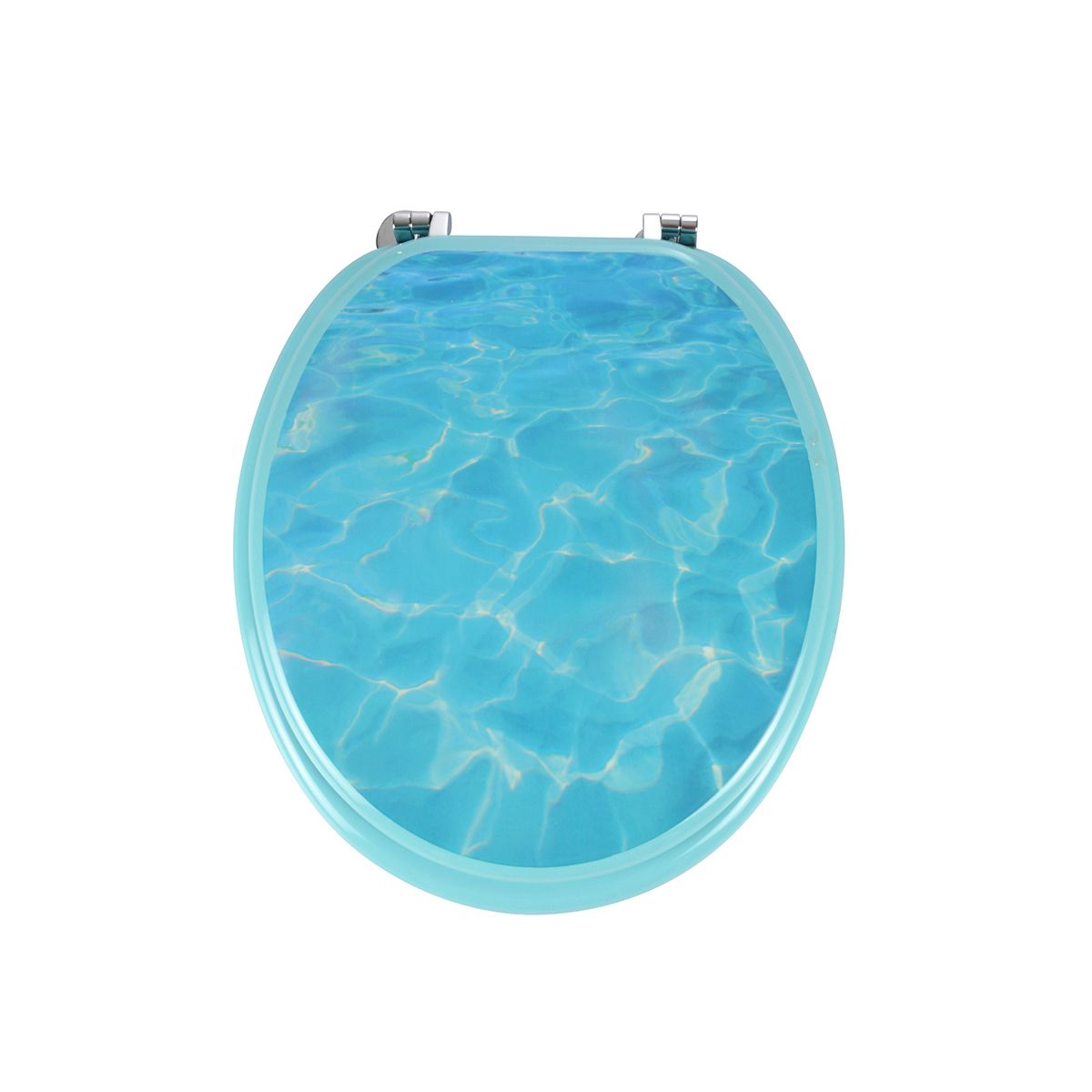 Abattant top wc turquoise