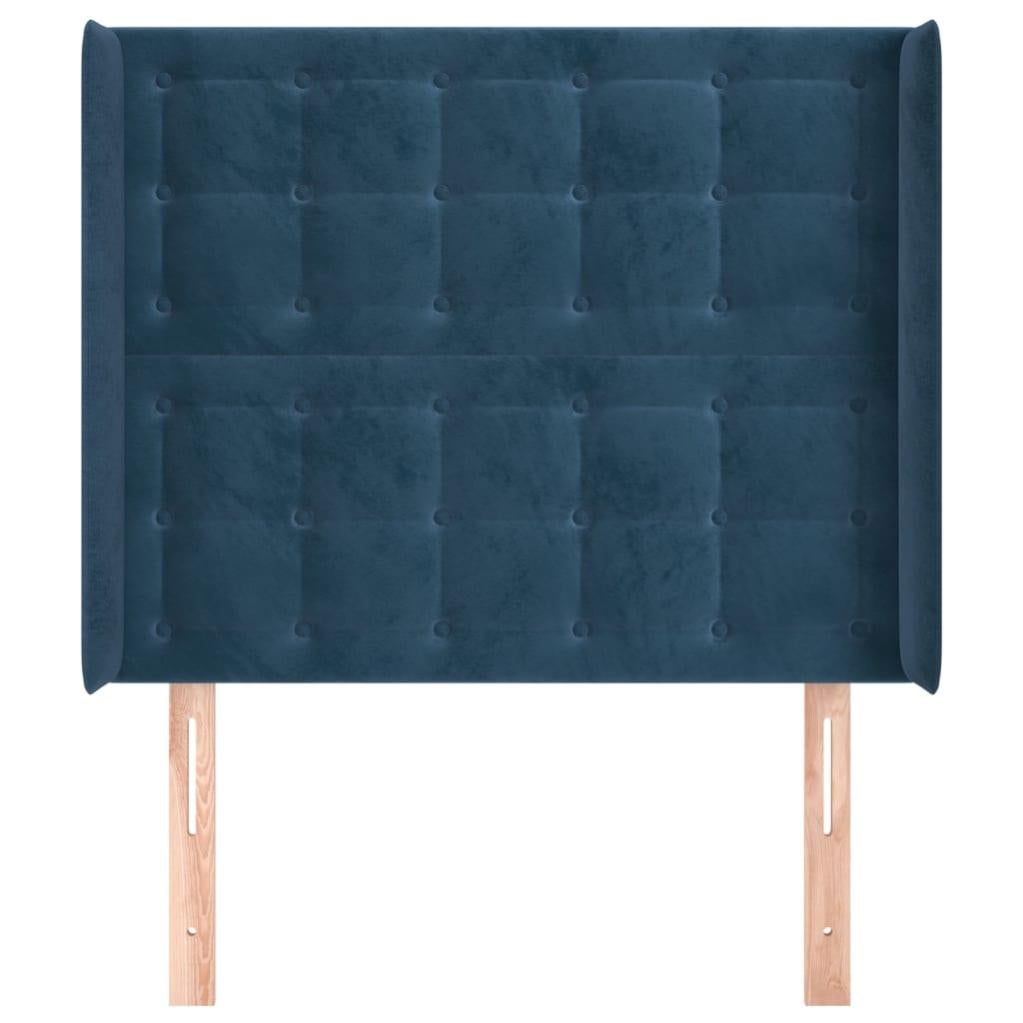 Testiera 2 pz Blu 80x5x78/88 cm in Tessuto 3116452