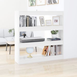 VidaXL Libreria/Divisorio Bianco Lucido 60x30x166 cm in Truciolato