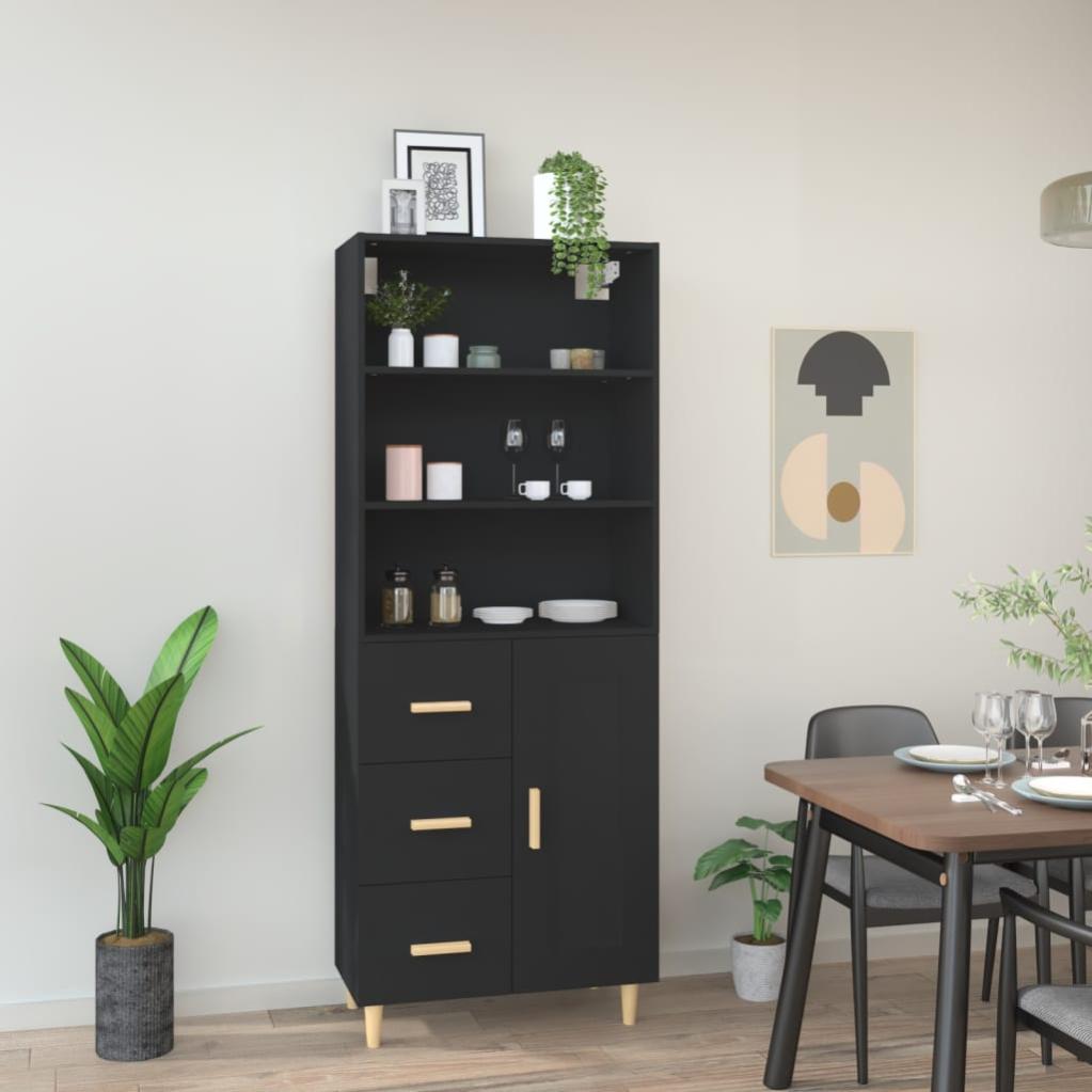 Credenza Legno Antico 70x30x80 Cm In Legno Multistrato - 4
