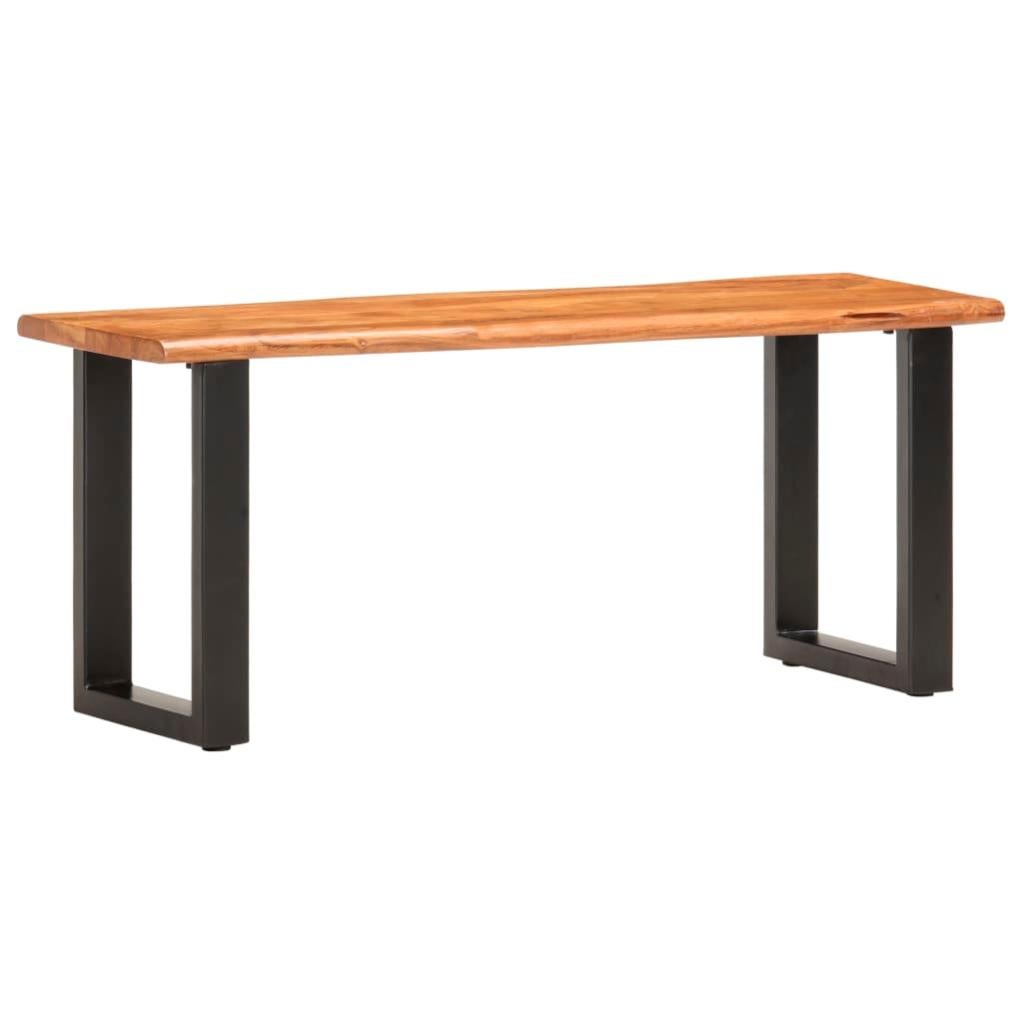 Panchina da Giardino 110 cm in Legno Massello di Acacia vidaXL