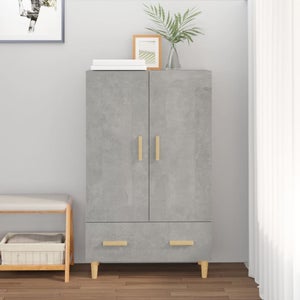 Unico Design Credenza Bianca 70x41x75 cm in Legno Multistrato