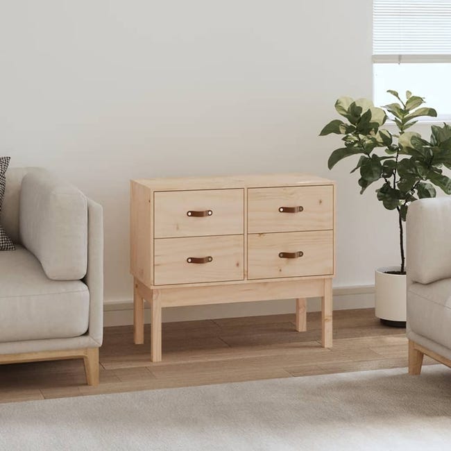 Mueble consola madera de pino 90x40x78 cm | Merlin