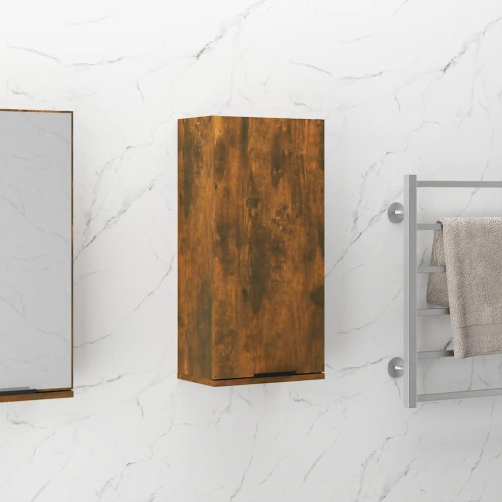 vidaXL Mobile Bagno Specchio Rovere Artigianale 60x16x60 cm Truciolato