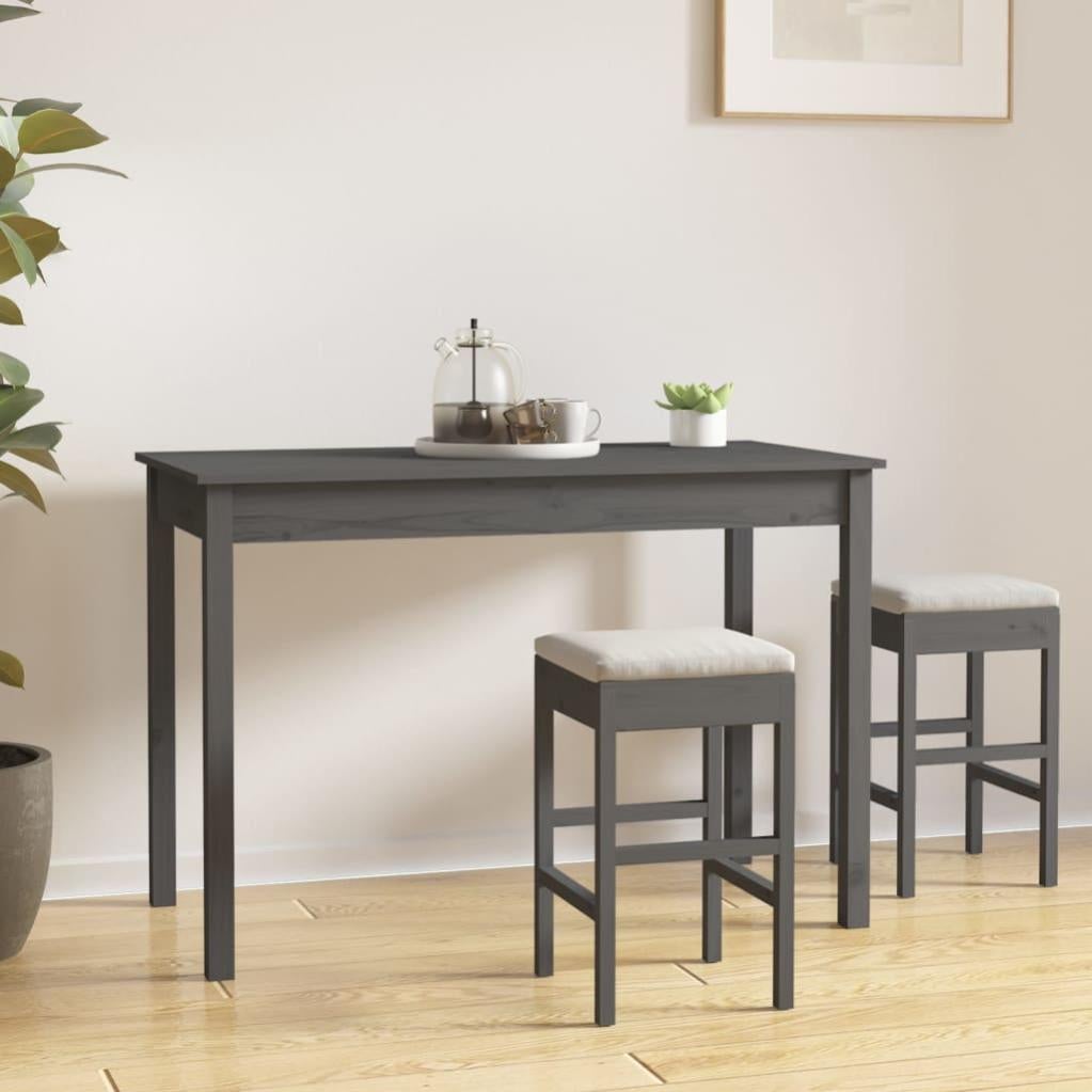 Tavolo Da Pranzo In Legno Massello Di Pino – 55x55x75 Cm, Bianco, Stile Rustico Minimalista