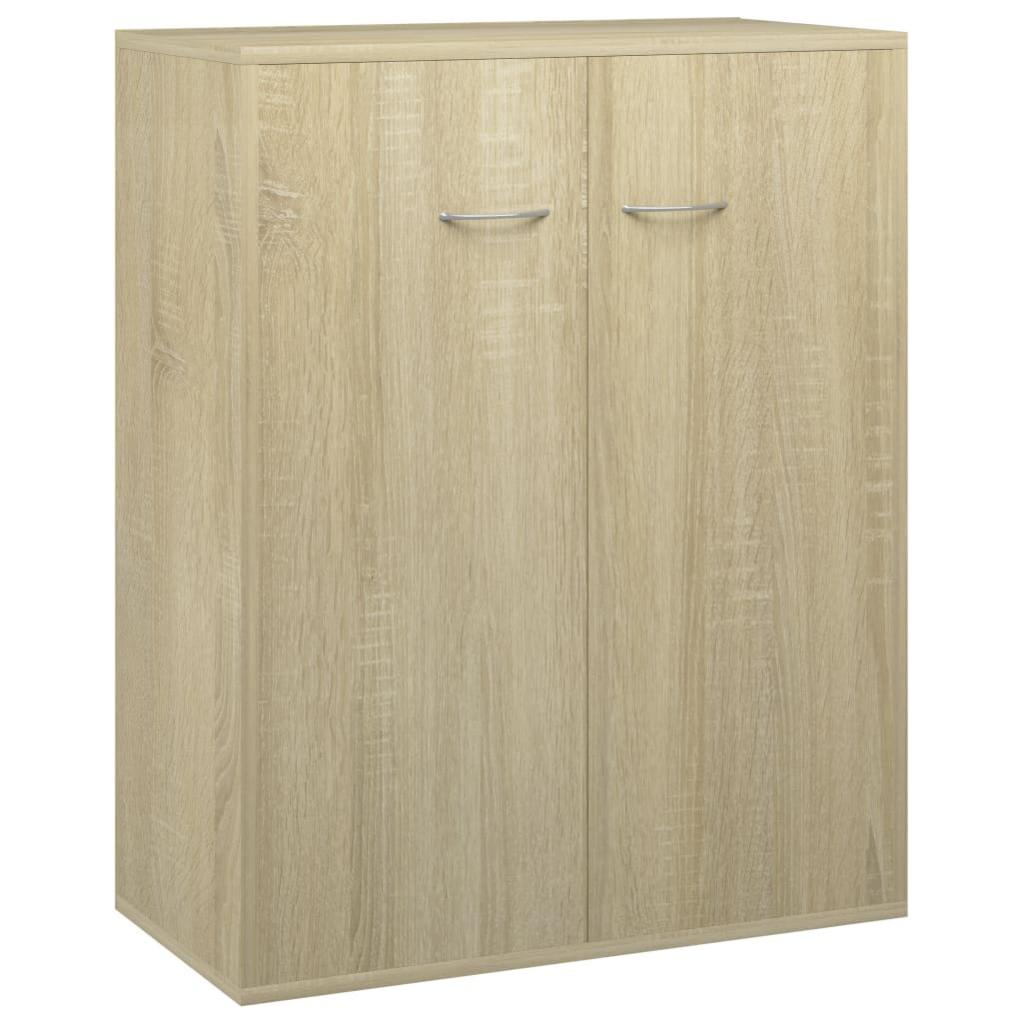Credenza Rovere Sonoma 80x42,5x93 cm in Legno Multistrato