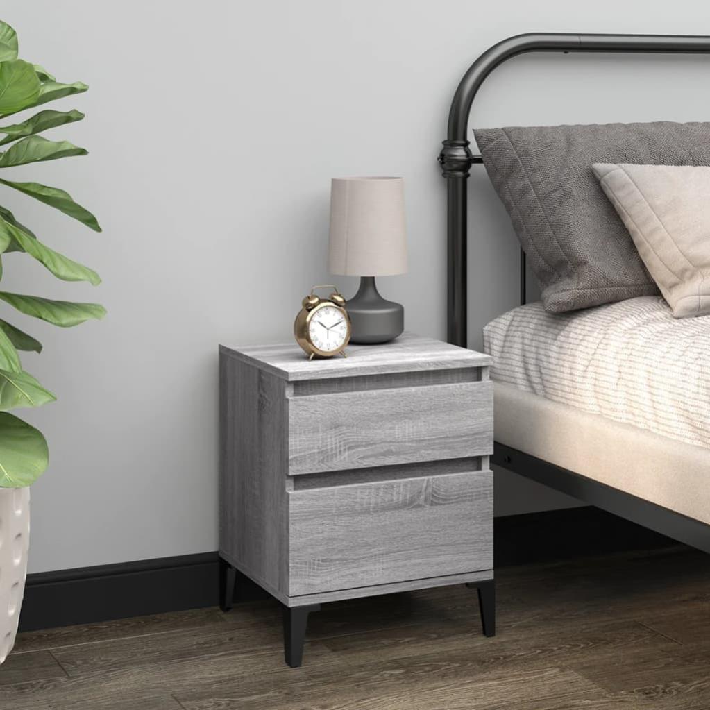 VidaXL Comodino Grigio Sonoma 40x35x50 cm | Leroy Merlin