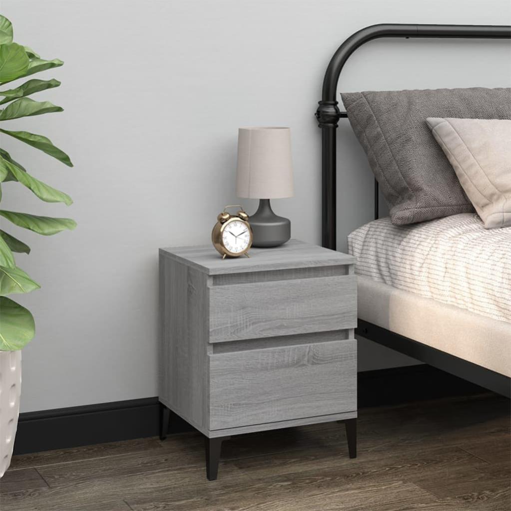 VidaXL Comodino Grigio Sonoma 40x35x50 cm | Leroy Merlin
