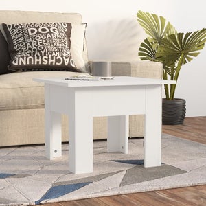 vidaXL Tavolino Salotto Bianco Lucido 102x44,5x50 cm Legno Multistrato