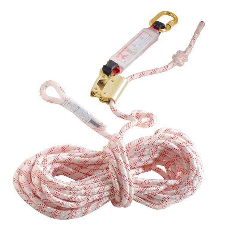 Coverguard - Anti-chute mobile sur corde tressée 10m Unique Blanc