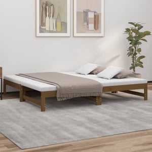 Letto Singolo Moderno Struttura Letto Dormeuse Miele 100x200 cm in