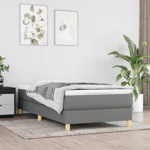 Letto Matrimoniale Grigio 160 x 200 cm Poitiers