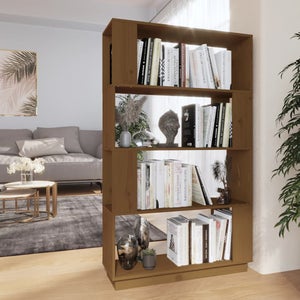 vidaXL Libreria/Divisorio 80x25x132 cm in Legno Massello di Pino