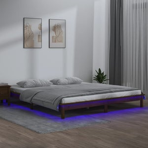 Eleos - Lit 140x190 cm avec Eclairage Led 