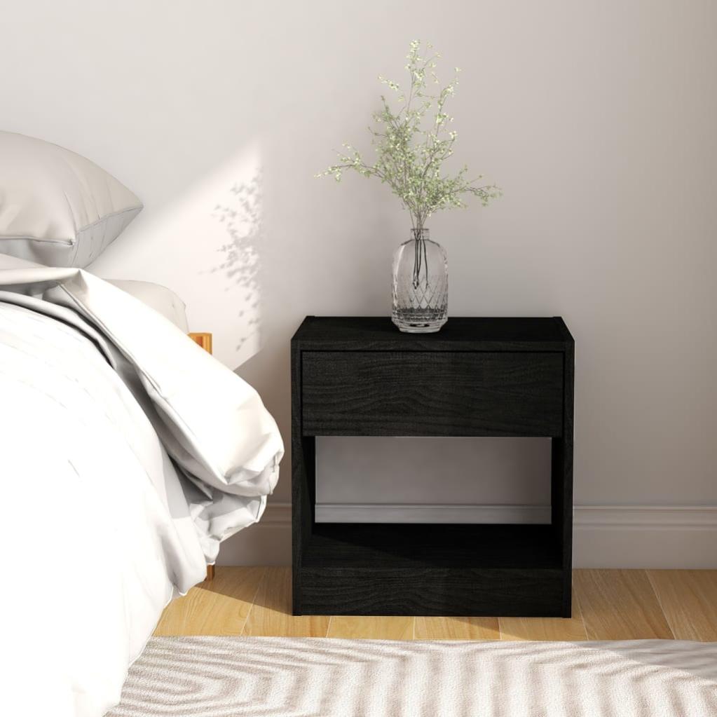 VidaXL Comodino Bianco 40x30,5x40 cm in Legno Massello di Pino | Leroy