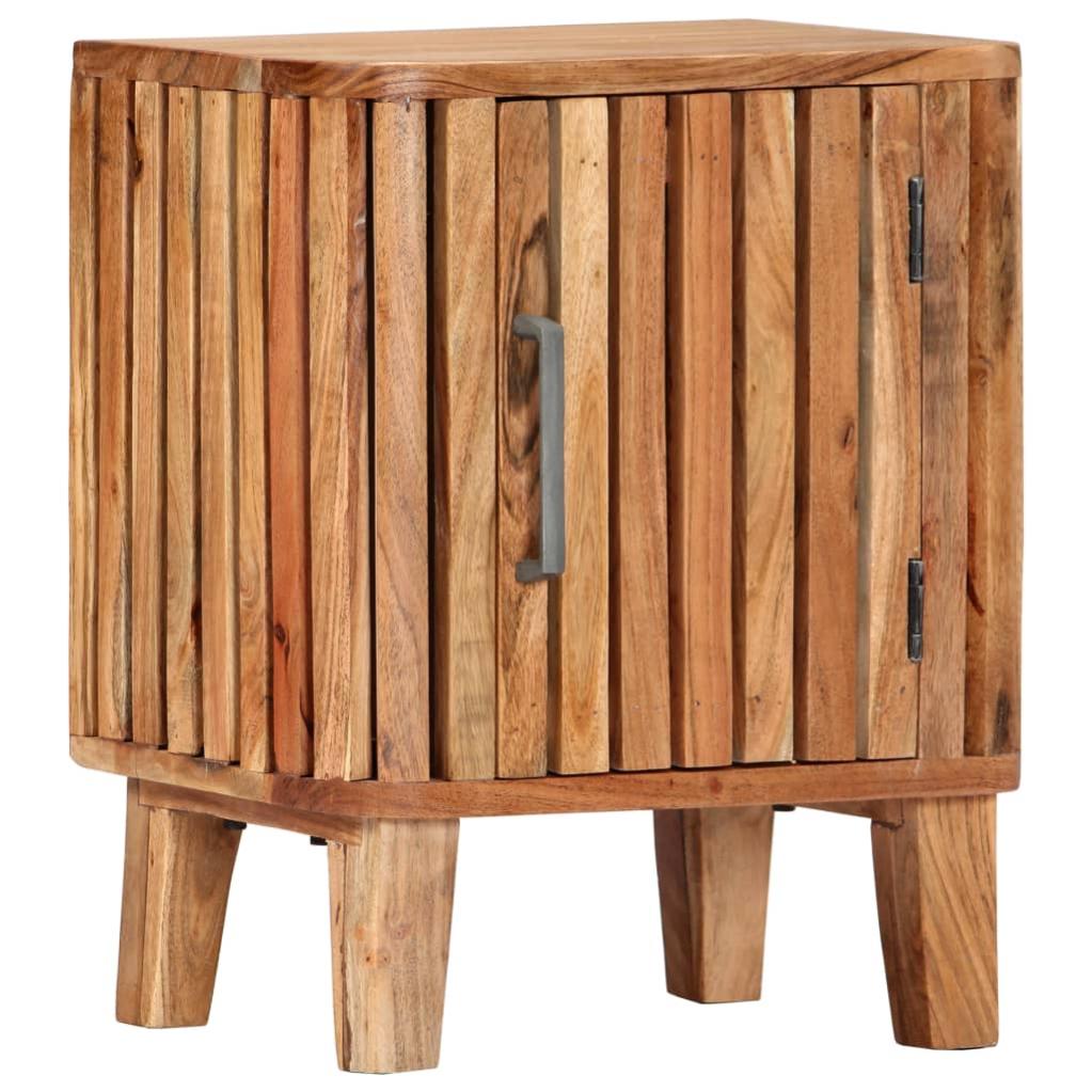 VidaXL Comodino 40x30x50 cm in Legno Massello di Mango Grezzo | Leroy