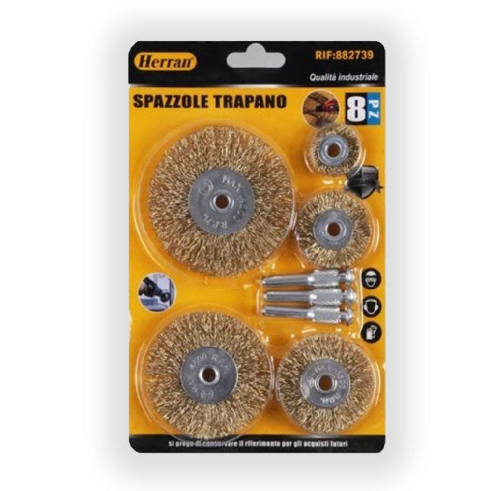 DazSpirit 12 Pezzi Spazzole Metalliche per Trapano, Spazzole