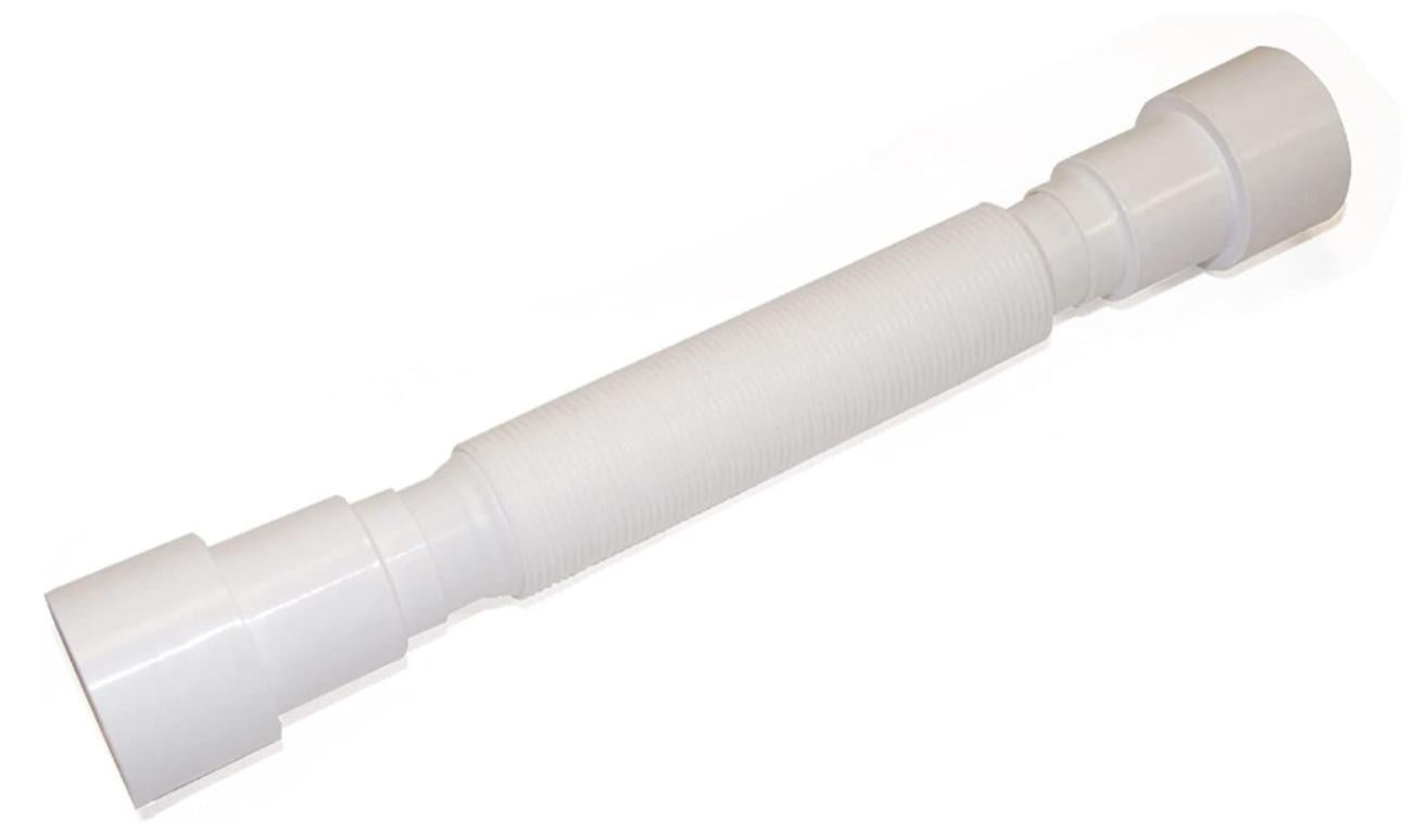 Canotto Prolungato Eccentrico Per Cassetta WC PUCCI - Lunghezza 24 Cm, Colore Bianco, Ricambio Originale