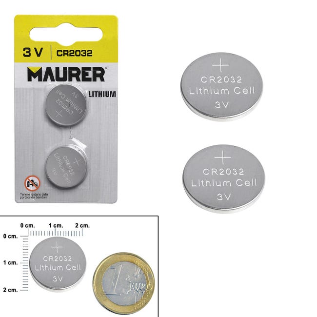 ▷🥇 distribuidor pila boton alcalina maurer cr2032 (2 piezas)