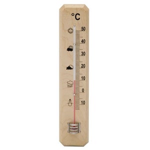 thermomètre bois clair 22 cm - STIL - Mr.Bricolage