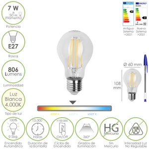 Ampoule Diane-Led connectée blanche et colorée 7 W (équivalent 50W) -  Thomson 