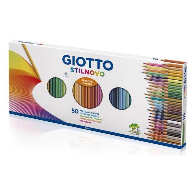 Aguanieve obvio Seguro Lápices de colores GIOTTO Stilnovo Multicolor 50 Piezas | Leroy Merlin