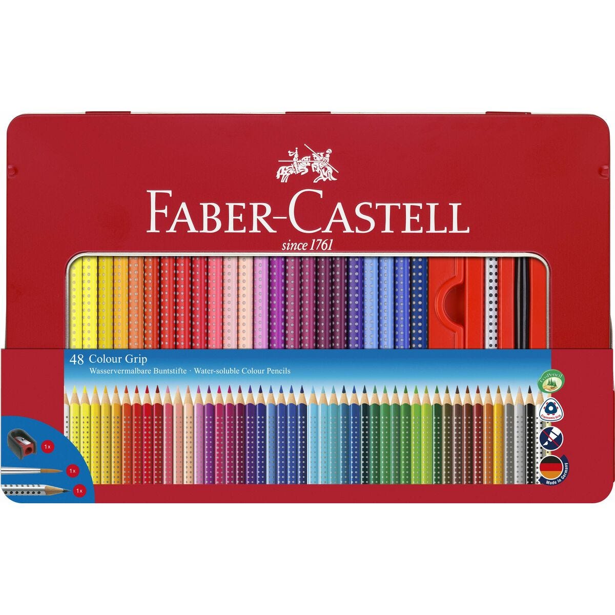 Matite colorate Faber-Castell Colour Grip 48 Pezzi Multicolore